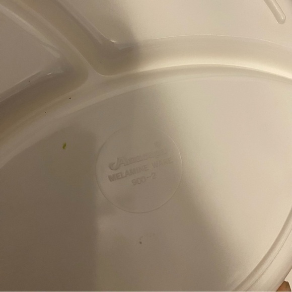 Vintage Divided Melamine Geese Kids Plate Bowl Disney Mickey Mouse Farm Anacapa - Picture 5 of 5